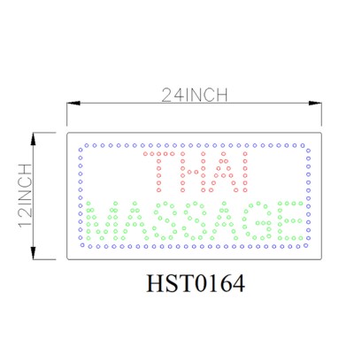 THAI MASSAGE LED SIGN HST0164