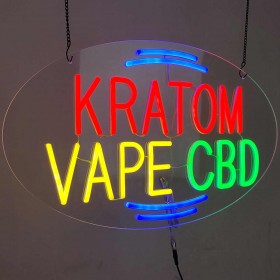 KRATOM VAPE NEON SIGN OF HSK0134NEON