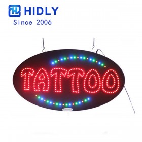 OVAL TATTOO LED SIGN HS0504