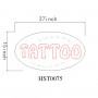 OVAL TATTOO LED SIGN HS0504