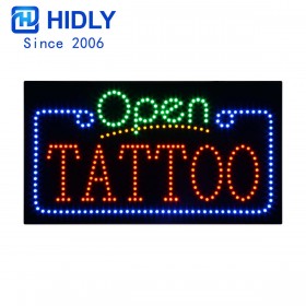 OPEN TATTOO LED SIGN HSO1106