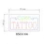 OPEN TATTOO LED SIGN HSO1106