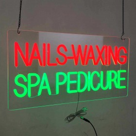 NAILS WAXING NEON SIGN OF HSN0284NEON