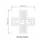 OPEN PHARMACY SIGN OF PH48G186R58