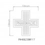 PHARMACIE LED SIGN OF PH48G238W117
