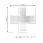Medical LED SIGN OF PH48G176R125