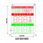 CASH Led Petro Sign OF GAS16001965D