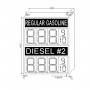GASOLINE Gas Led Sign GAS11201520D