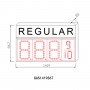REGULAR Price Led Sign OF GAS1419867