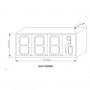 Double Led Gas Sign:GAS14Z8889GD