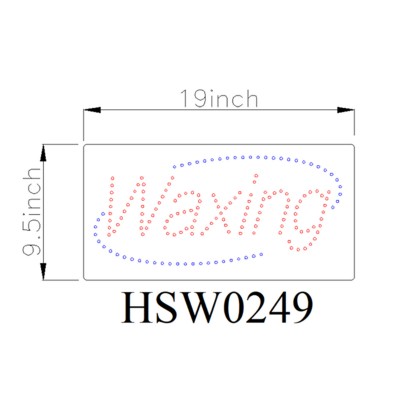 WAXING LED DOT SIGN HSW0249