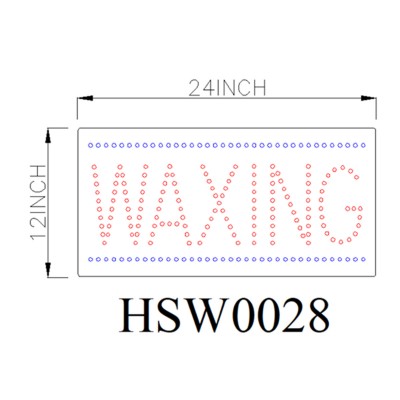 WAXING ANIMATED LED SIGN HSW0252