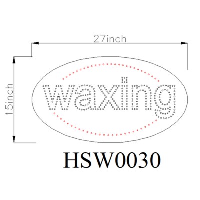 WAXING CUSTOM LED SIGN HSW0030