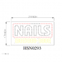 NAILS LARGE LED SIGN HSN0293