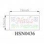 NAILS SPA PEDICURE DOT SIGN HSN0436