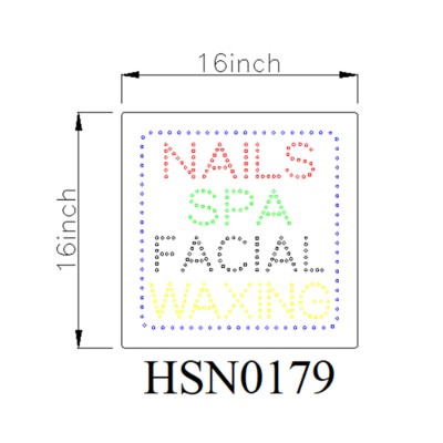 NAILS SPA LARGE SIGN HSN0179