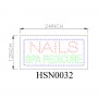 NAILS SPA PEDICURE SIGN HSN0032