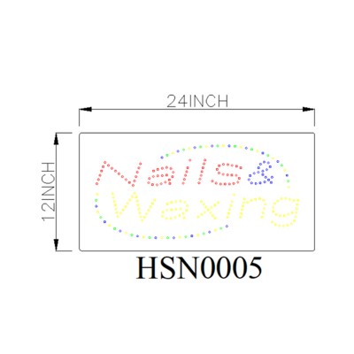 NAILS WAXIMG SIGN HSN0005