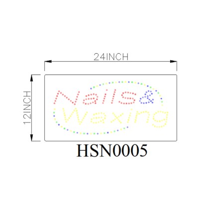 NAILS WAXIMG SIGN HSN0005