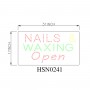 NAILS WAXIMG LARGE LED SIGN HSN0241