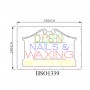 NAILS WAXIMG LED SIGN HSO1339