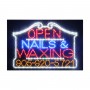 NAILS WAXIMG LED SIGN HSO1339