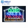 NAILS WAXIMG LED OPEN SIGN HSO1387