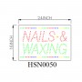 NAILS WAXIMG LED OPEN SIGN HSO1387
