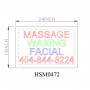 MASSAGE WAXING LED SIGN HSM0472