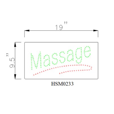 MASSAGE LED SIGN HSM0233