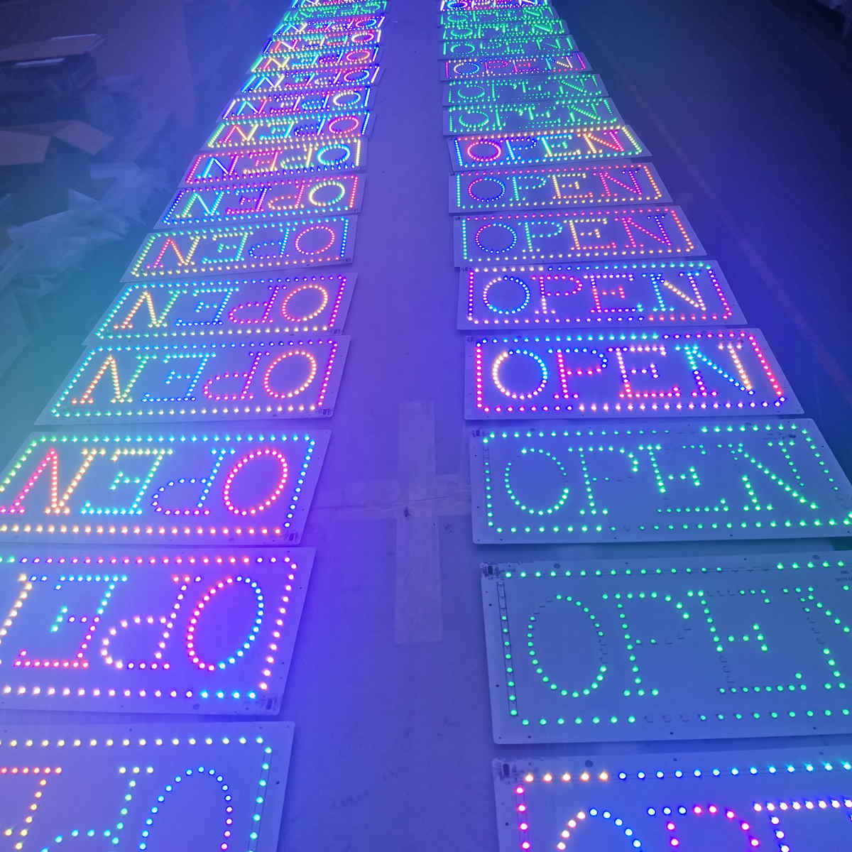 led open sign