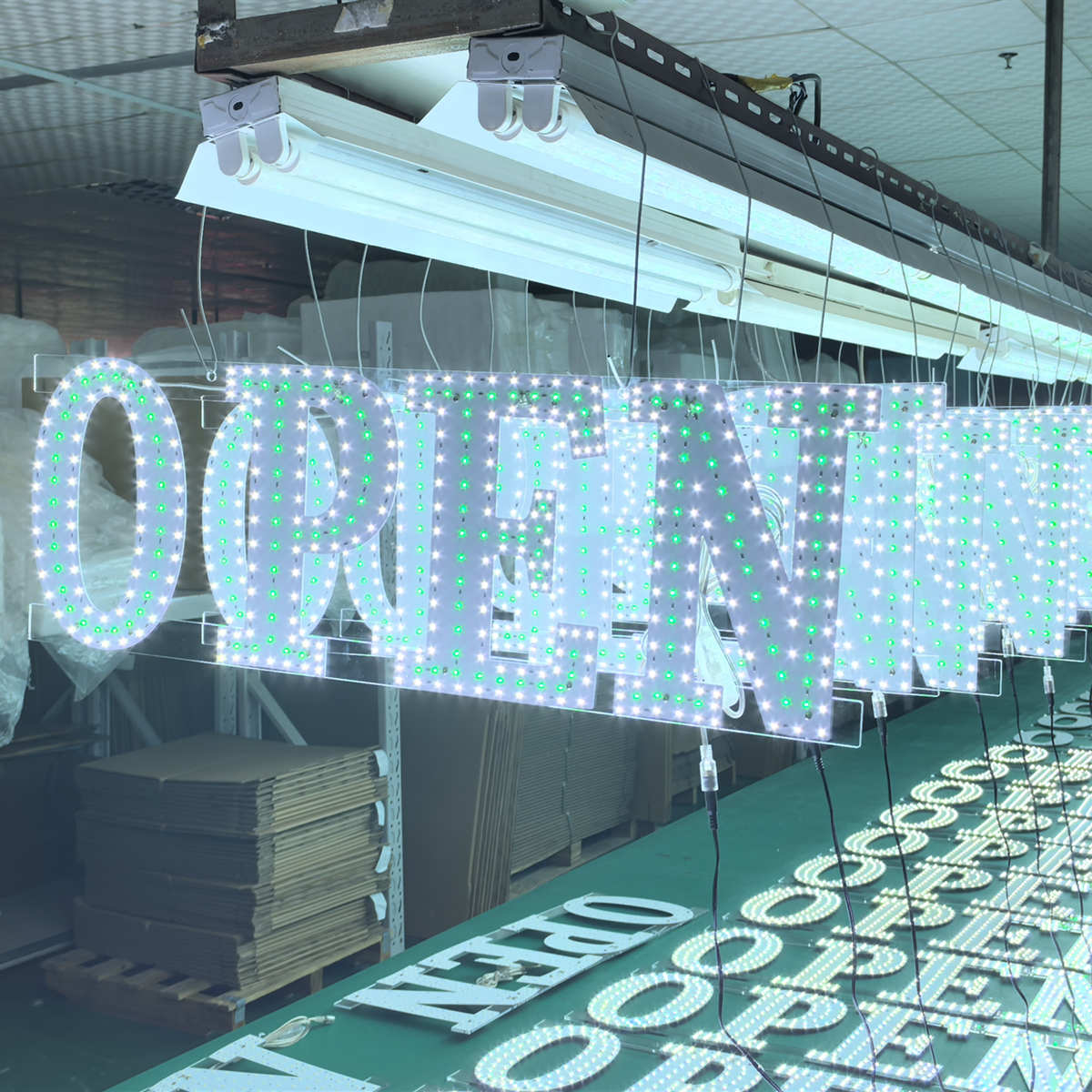 business open led sign