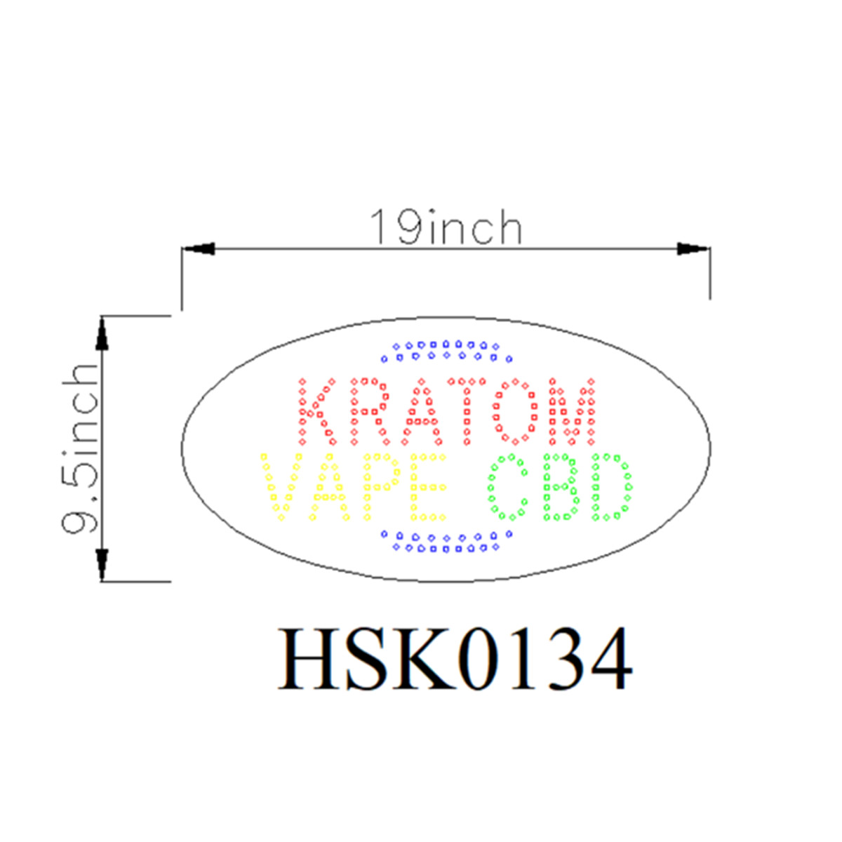 kratom vape led sign