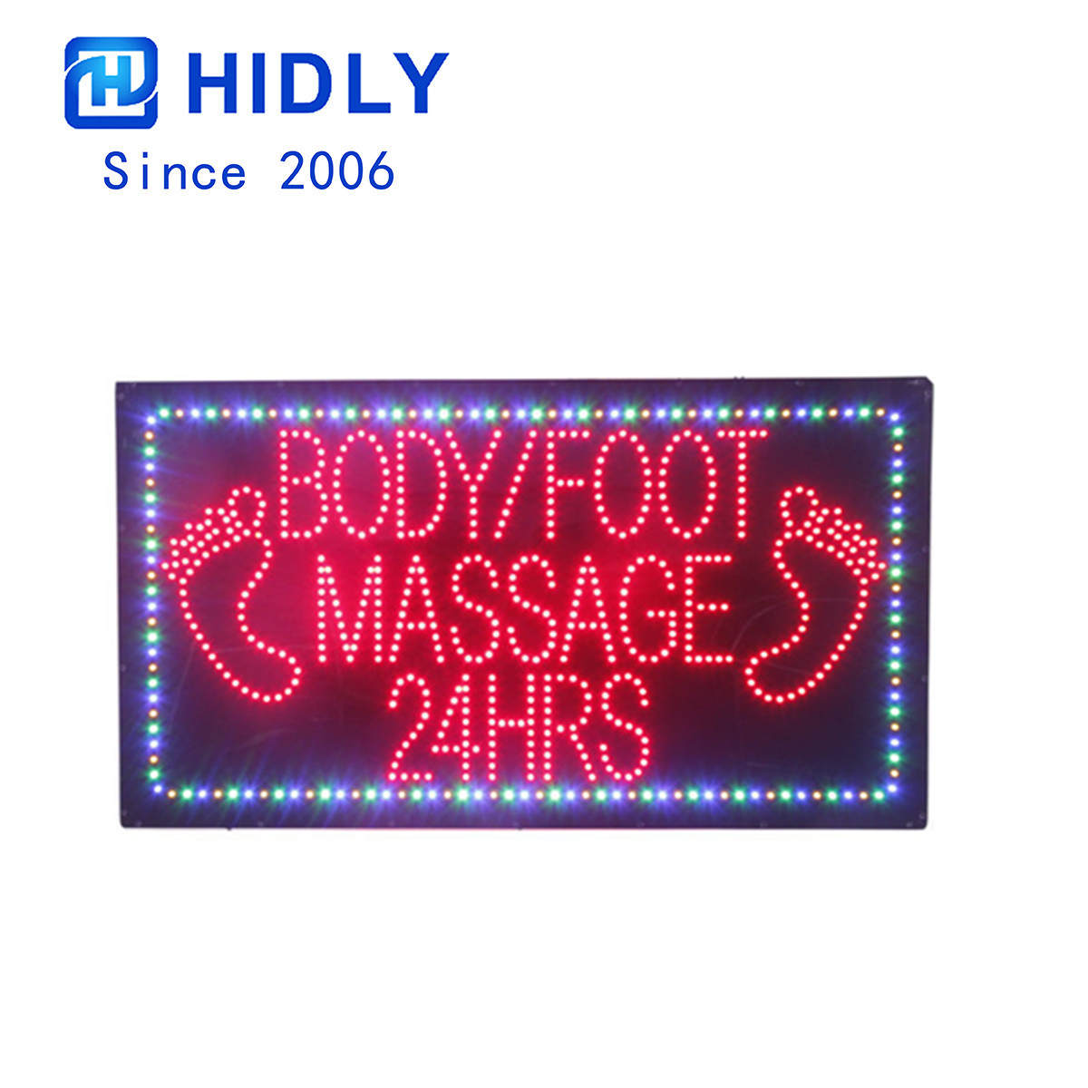 foot massage led sign