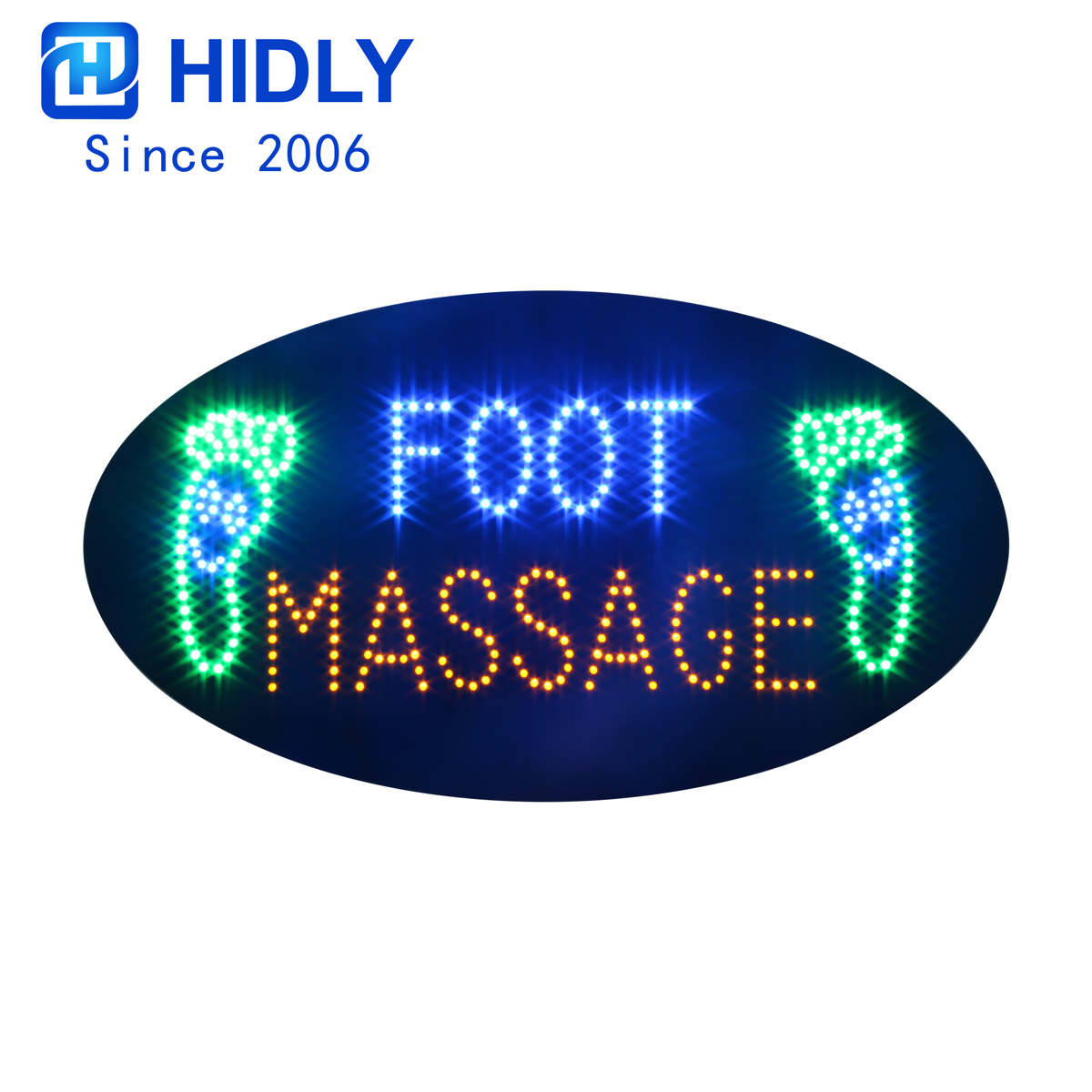 foot massage led sign