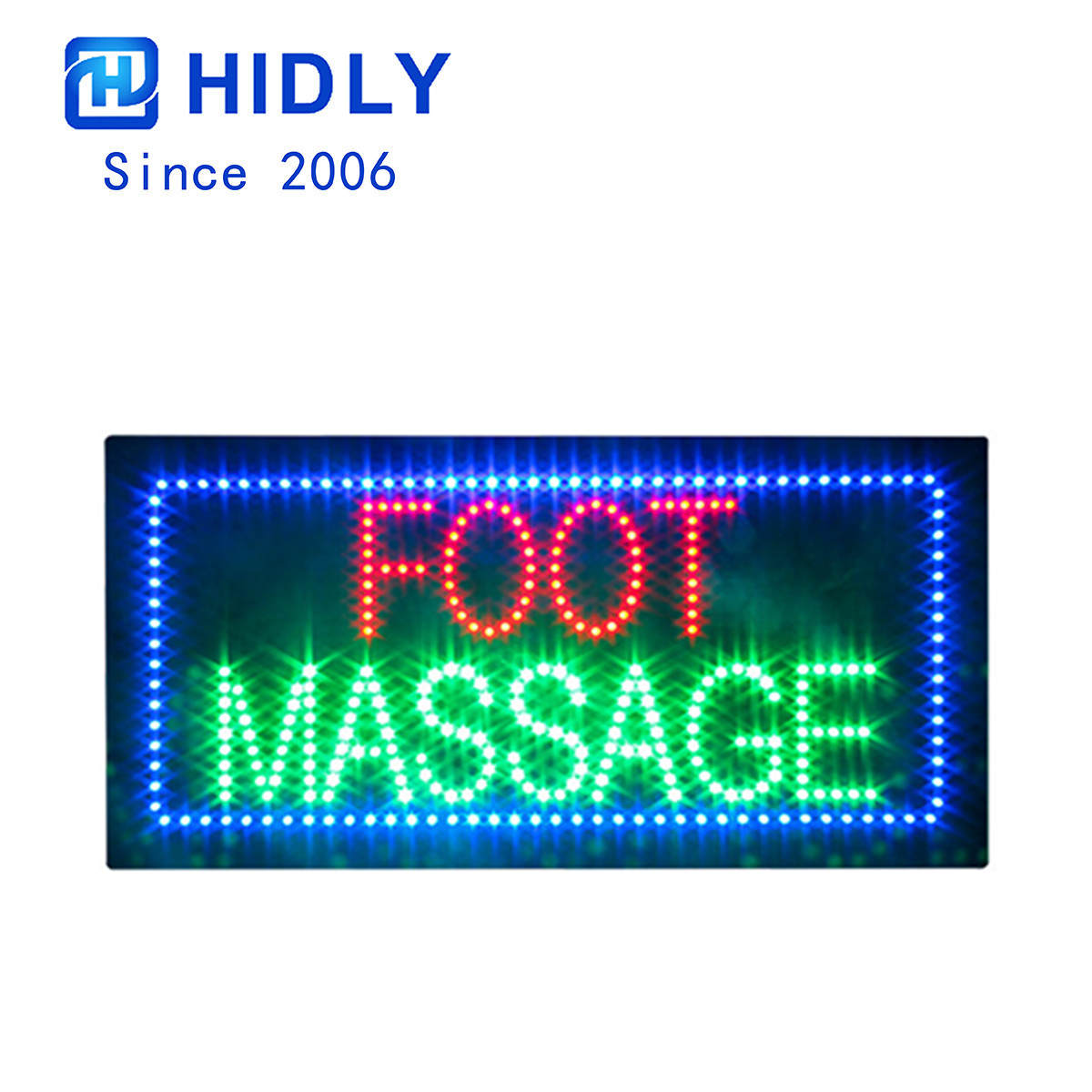 foot massage led sign