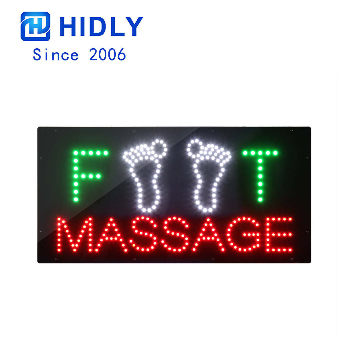 foot massage led sign