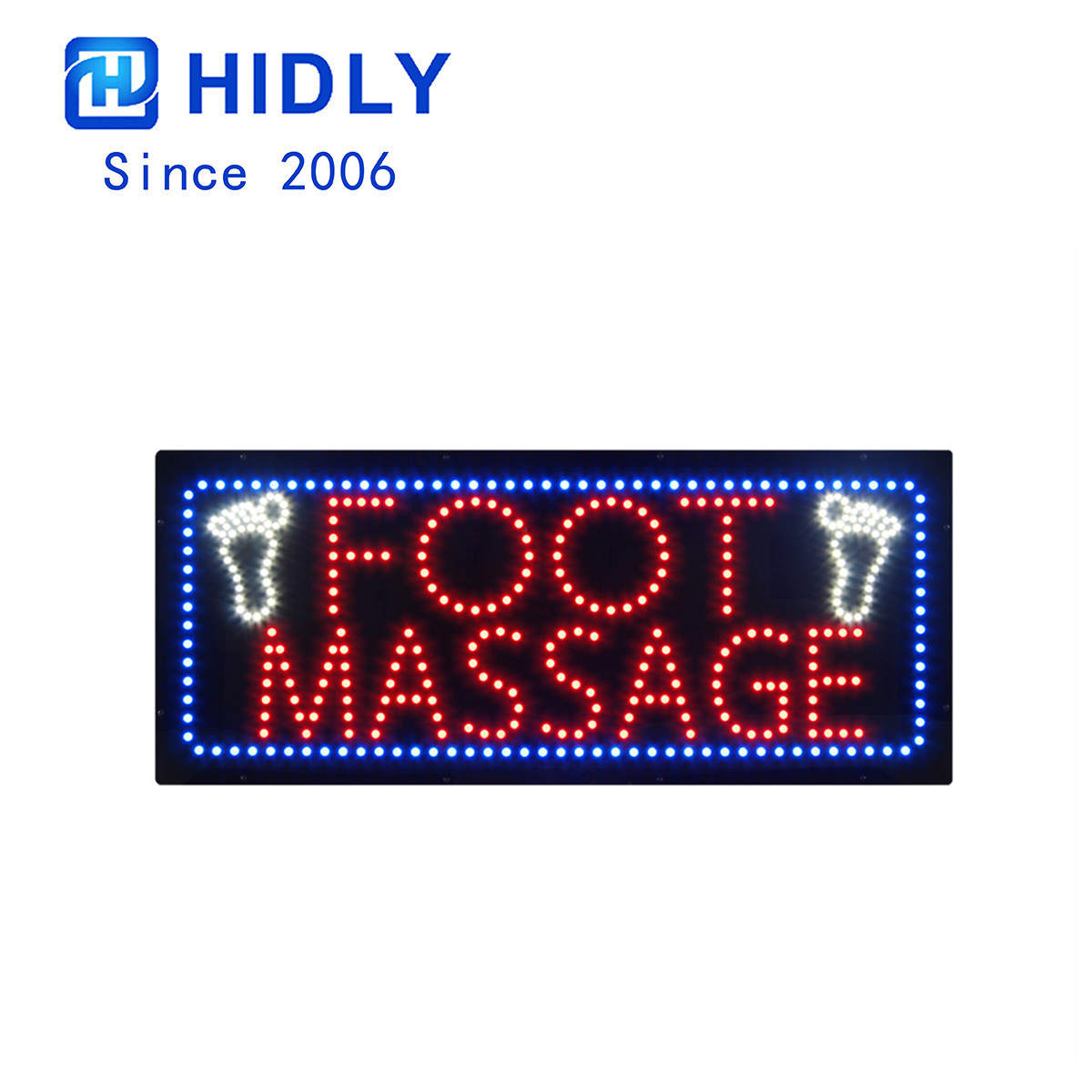 foot massage led sign