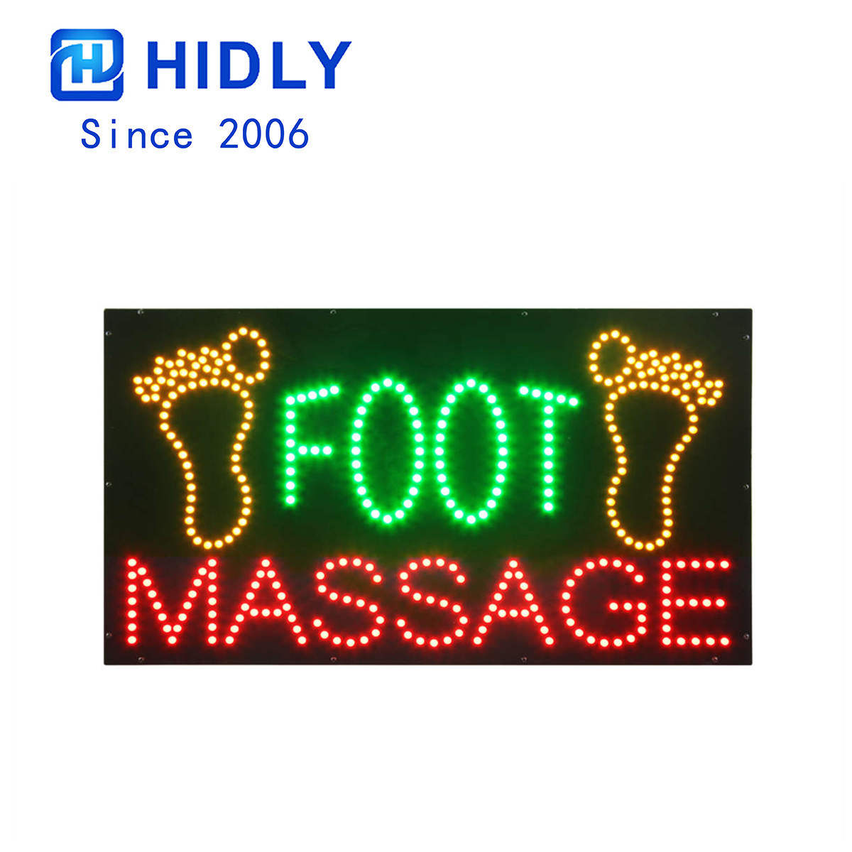 foot massage led sign