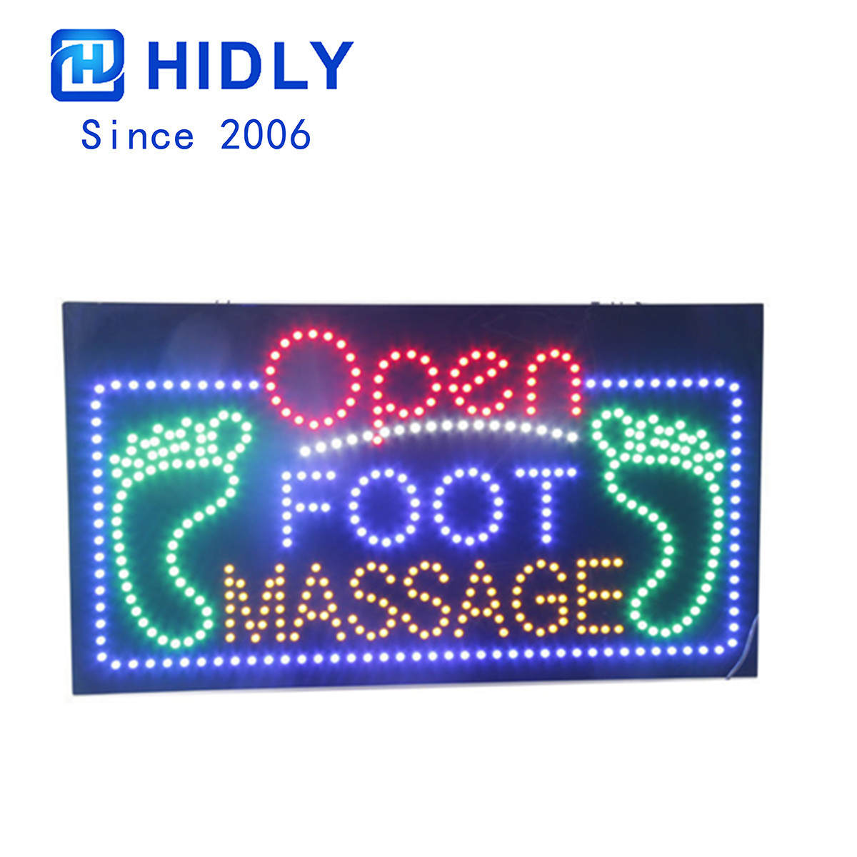 foot massage led sign