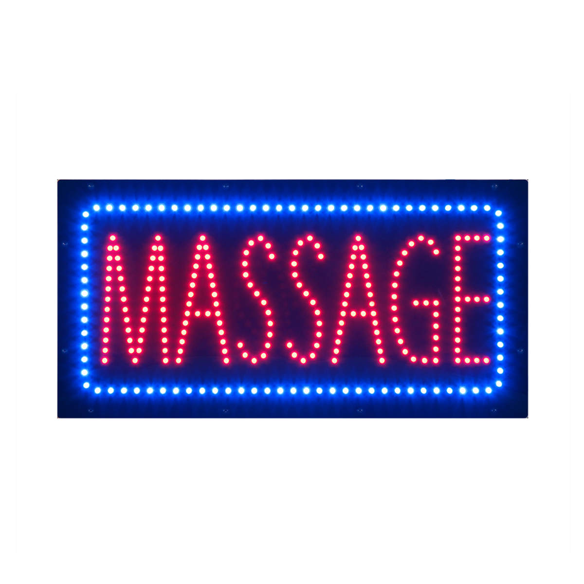 led massage sign