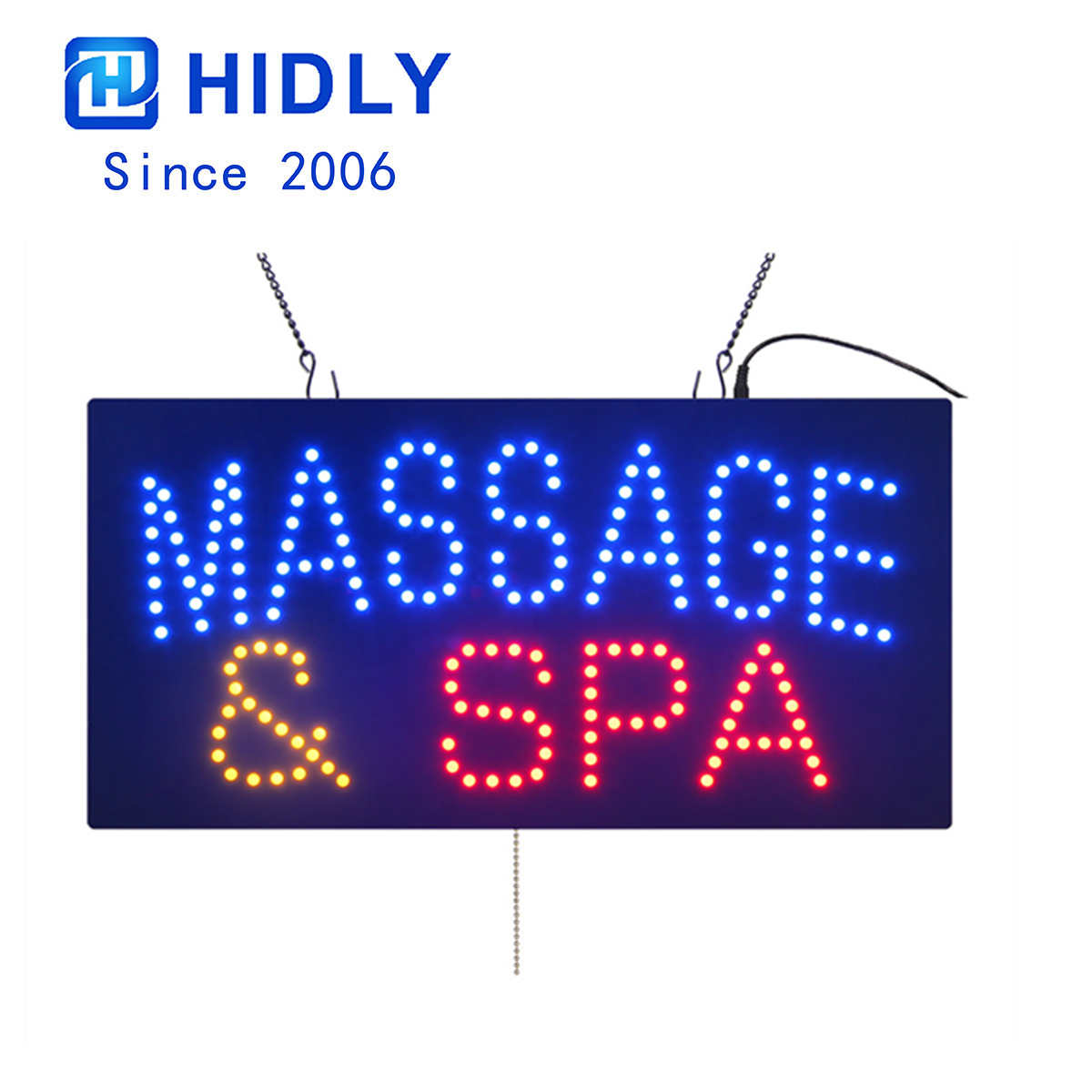 massage spa led sign