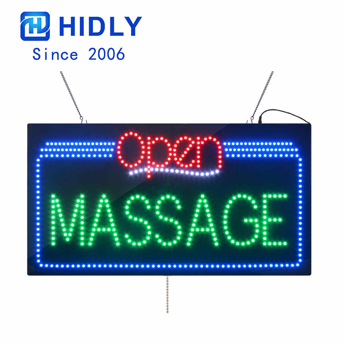 open massage sign