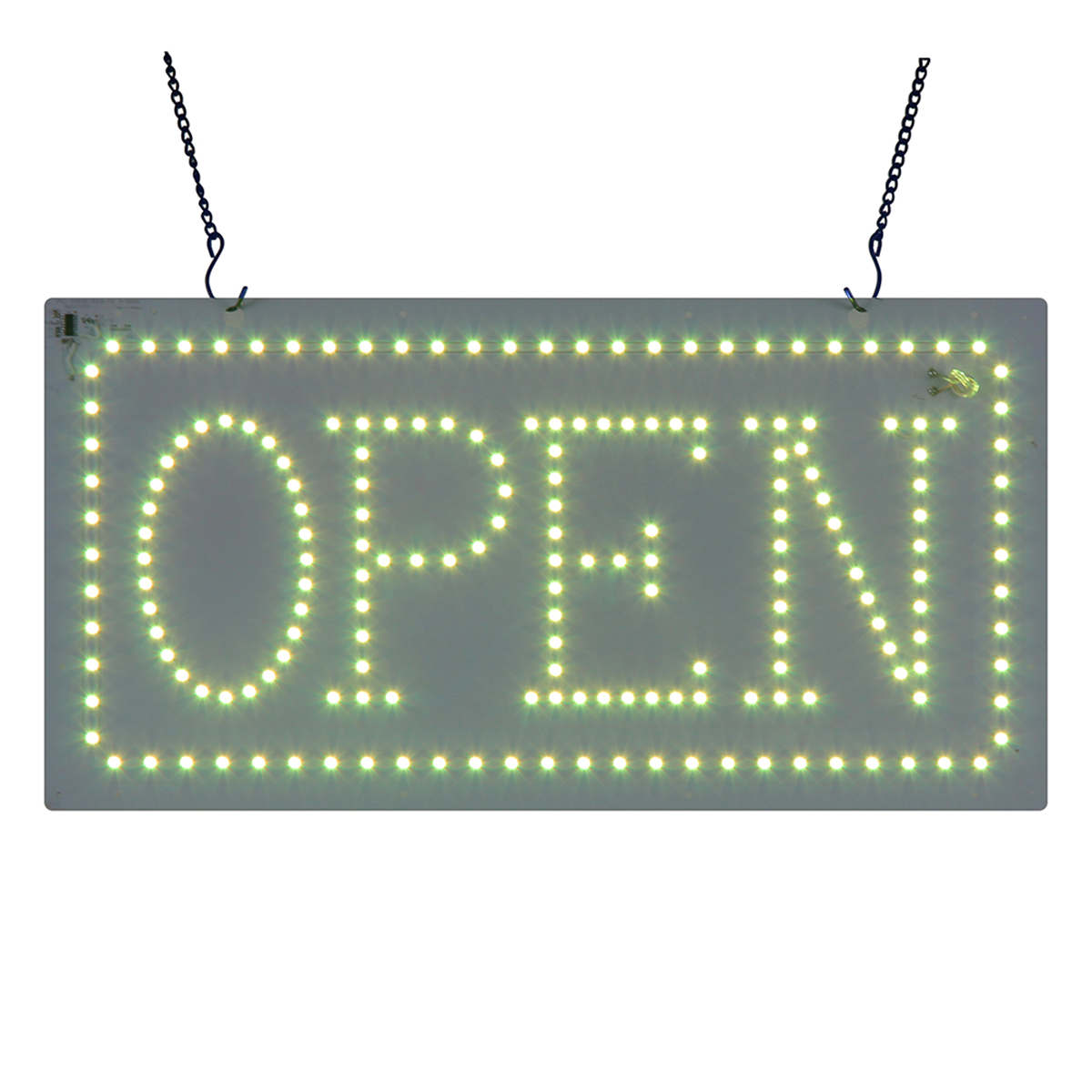 color open sign