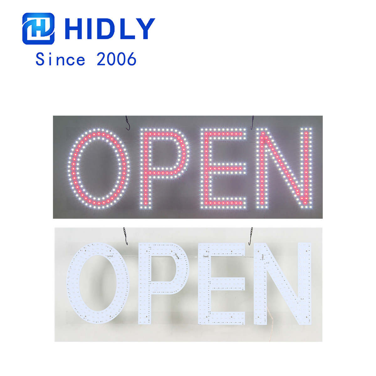 large led open sign