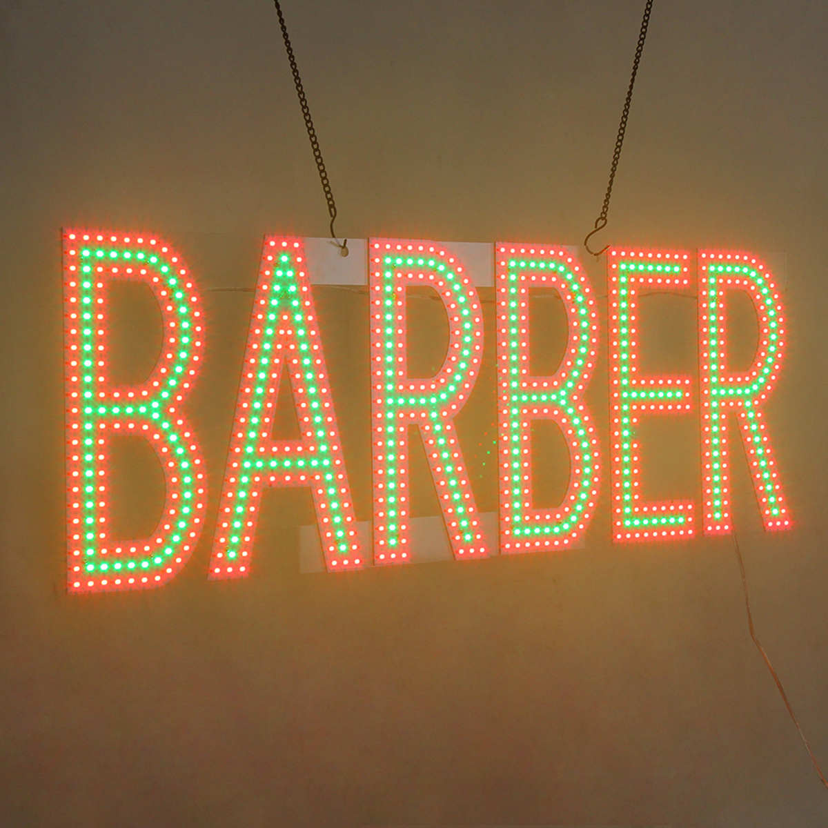 barber led sign