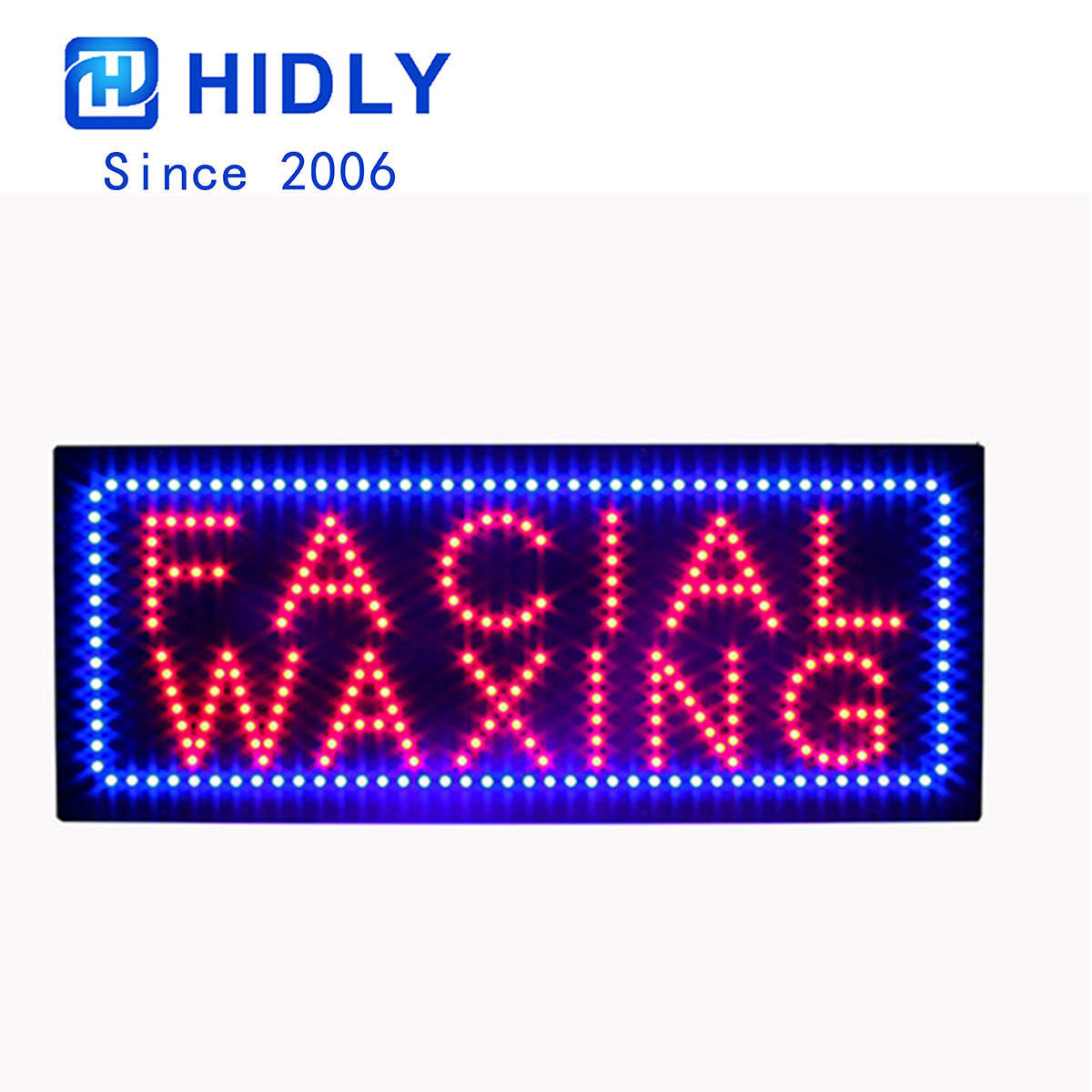 facial waxing window sign