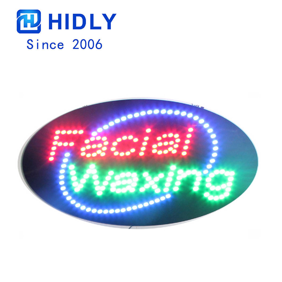 facial waxing led sign