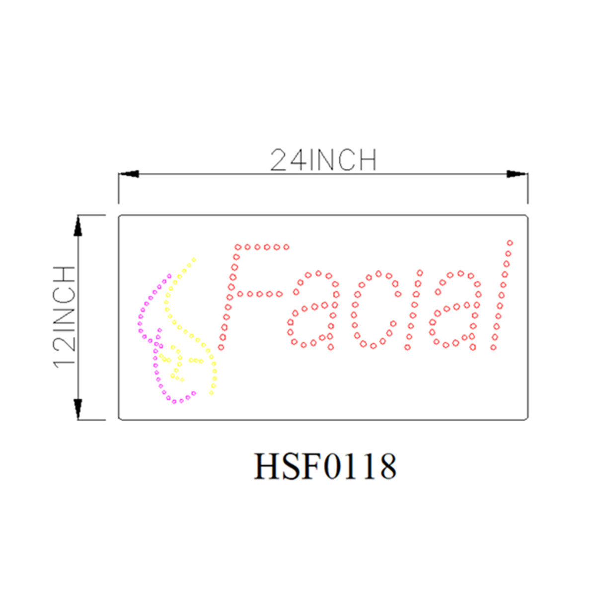 facial led sign