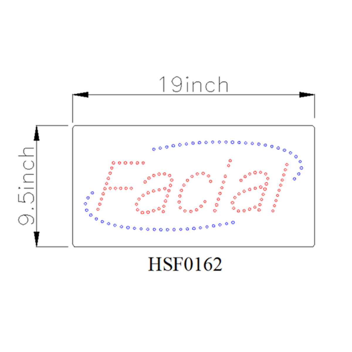 facial led sign